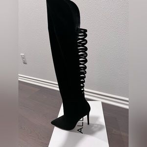 Black Campiano knee high boots